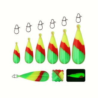Colorful Luminous Silicone Casting Float Long Distance Casting Assist Night Fishing Tackle Accessories