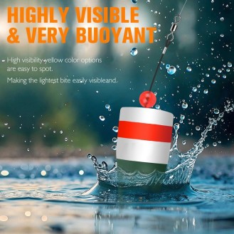 Eco-Friendly Long Tail Foam Fishing Float with Weighted Design, Excellent Durability for Saltwater and Freshwater