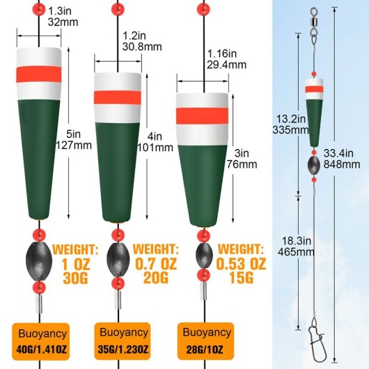 Eco-Friendly Long Tail Foam Fishing Float with Weighted Design, Excellent Durability for Saltwater and Freshwater Eco-Friendly Long Tail Foam Fishing Float with Weighted Design, Excellent Durability for Saltwater and Freshwater