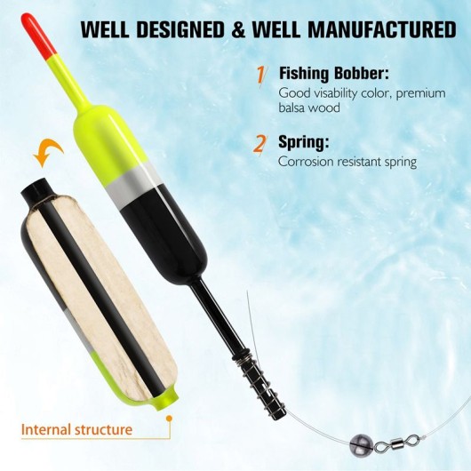 Eco-Friendly Durable Cedar Fishing Float 5g Lightweight High Sensitivity Bobber Eco-Friendly Durable Cedar Fishing Float 5g Lightweight High Sensitivity Bobber