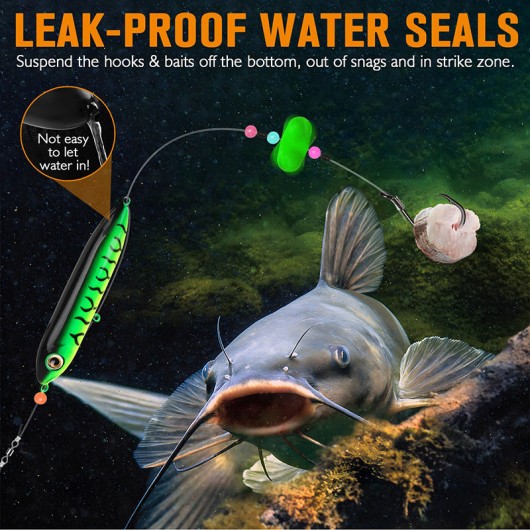 Catfish Float Rig with Rattling Device High Carbon Steel Circle Hook Catfish Float Rig with Rattling Device High Carbon Steel Circle Hook