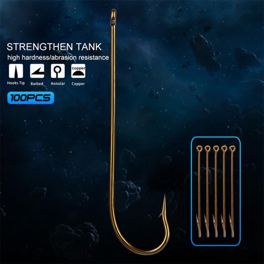 High Carbon Steel Circle Fishing Hooks 100PCS Soft Bait Assist Hooks High Carbon Steel Circle Fishing Hooks 100PCS Soft Bait Assist Hooks