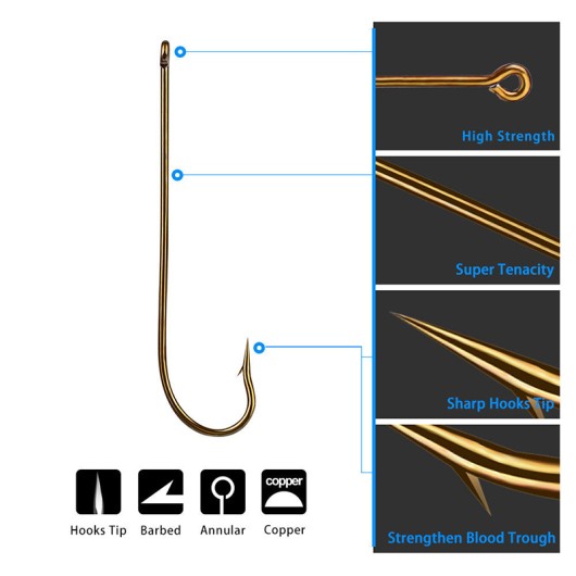 High Carbon Steel Circle Fishing Hooks 100PCS Soft Bait Assist Hooks High Carbon Steel Circle Fishing Hooks 100PCS Soft Bait Assist Hooks