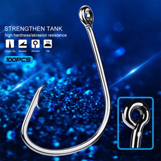 Quality Alloy Octopus Hooks 100pcs/bag Saltwater Fishing Quality Alloy Octopus Hooks 100pcs/bag Saltwater Fishing