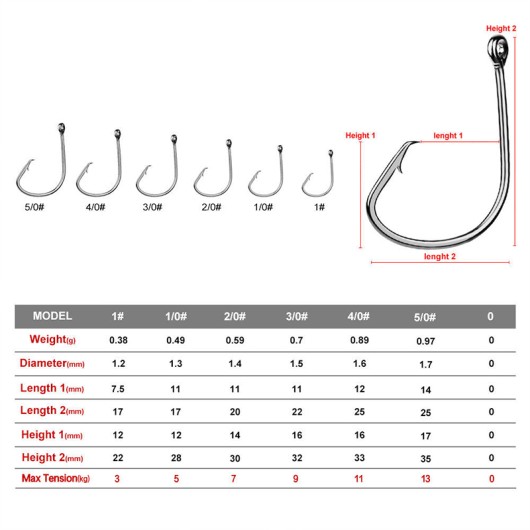 Quality Alloy Octopus Hooks 100pcs/bag Saltwater Fishing Quality Alloy Octopus Hooks 100pcs/bag Saltwater Fishing