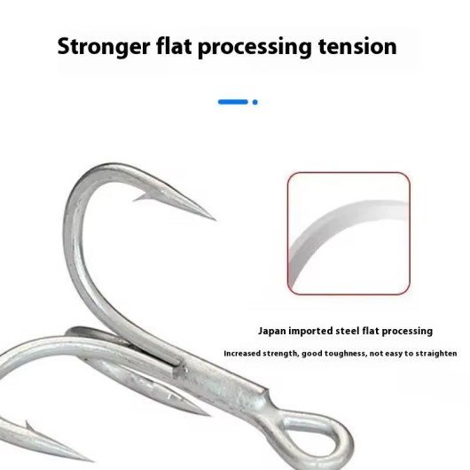 High Carbon Steel Three-Claw Reinforced Fishing Hook Luya Sea Bottom Fishing Hook High Carbon Steel Three-Claw Reinforced Fishing Hook Luya Sea Bottom Fishing Hook
