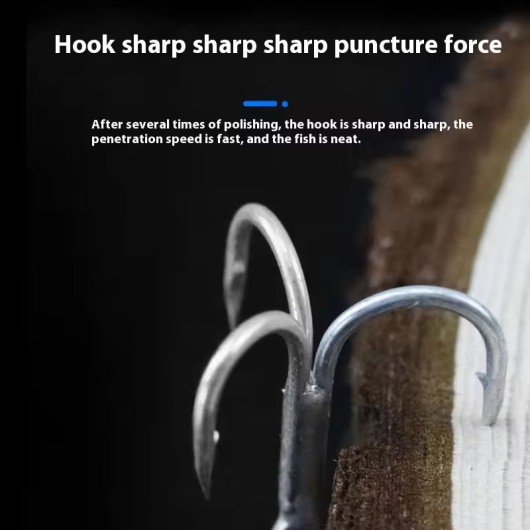 High Carbon Steel Three-Claw Reinforced Fishing Hook Luya Sea Bottom Fishing Hook High Carbon Steel Three-Claw Reinforced Fishing Hook Luya Sea Bottom Fishing Hook
