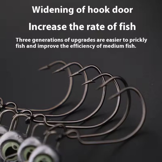 High Carbon Steel Anti-Hanging Bottom Glowing Obstacle-Crossing Fishing Hook High Carbon Steel Anti-Hanging Bottom Glowing Obstacle-Crossing Fishing Hook