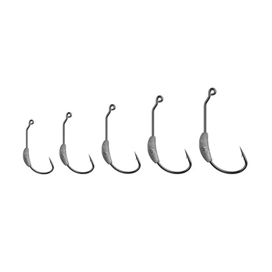 High Carbon Steel Soft Bait Lead Fishing Hook Black Nickel Barb Crank Hook High Carbon Steel Soft Bait Lead Fishing Hook Black Nickel Barb Crank Hook