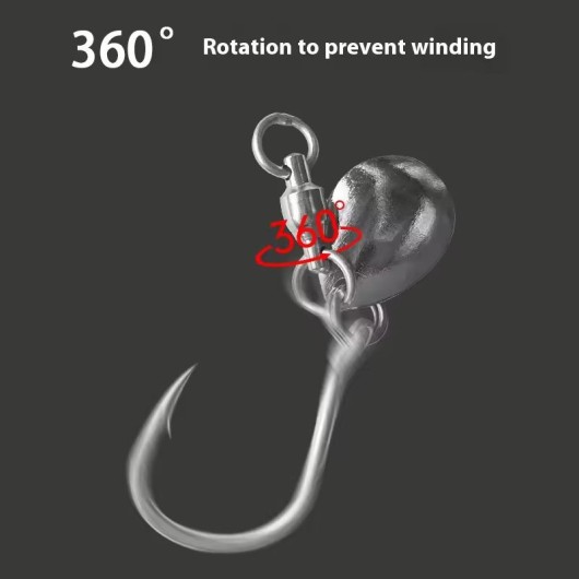 High Carbon Steel Bearing Swivel Sequins Iron Fishing Hook High Carbon Steel Bearing Swivel Sequins Iron Fishing Hook