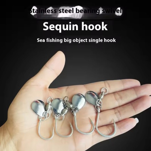 High Carbon Steel Bearing Swivel Sequins Iron Fishing Hook High Carbon Steel Bearing Swivel Sequins Iron Fishing Hook