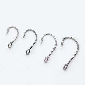 High Carbon Steel Micro Horse Mouth Single Barbed Circle Hook