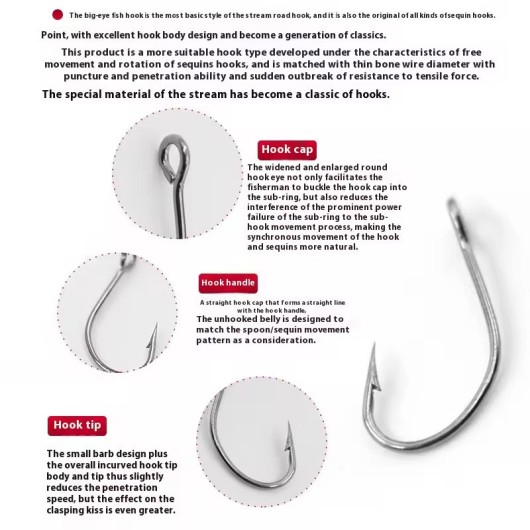 High Carbon Steel Micro Horse Mouth Single Barbed Circle Hook High Carbon Steel Micro Horse Mouth Single Barbed Circle Hook