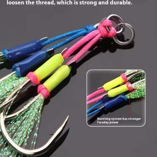 High Carbon Steel Double Iron Hook Bass Bottom Fishing Jig Hook High Carbon Steel Double Iron Hook Bass Bottom Fishing Jig Hook