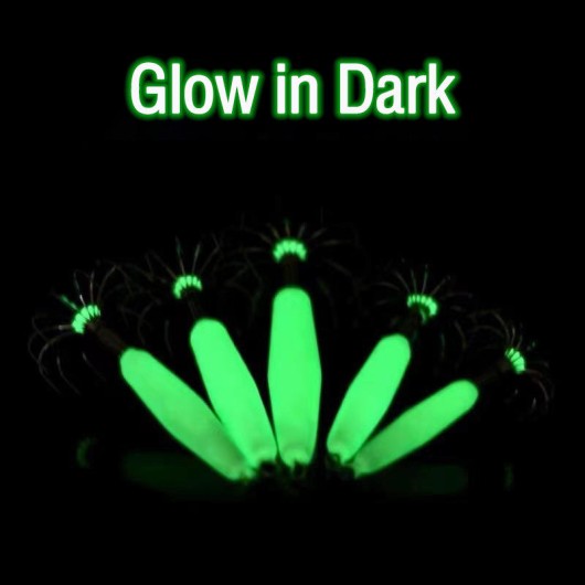 Luminous Squid Lure Durable Plastic Glowing Fishing Lure Multiple Weight Options Luminous Squid Lure Durable Plastic Glowing Fishing Lure Multiple Weight Options