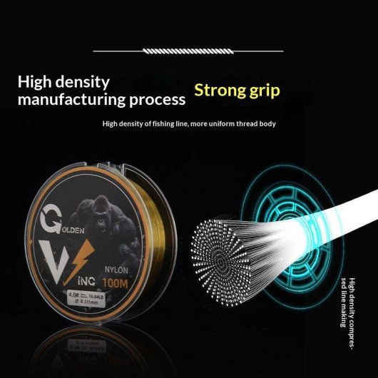 100m Nylon Fishing Line Dedicated to Lure Fishing High Strength Main Line for Big Fish Casting Shore Fishing Line 100m Nylon Fishing Line Dedicated to Lure Fishing High Strength Main Line for Big Fish Casting Shore Fishing Line