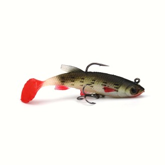 Soft Fishing Lure Kit Crank T-Tail Swimbait