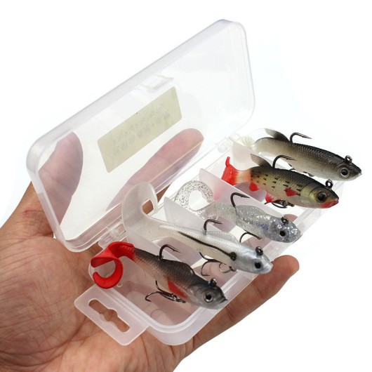 Soft Fishing Lure Kit Crank T-Tail Swimbait Soft Fishing Lure Kit Crank T-Tail Swimbait