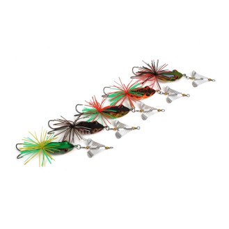 Noise Frogs Lure Fishing Lures Large Sequins Spinning With Propeller 9g/11g Frog Sinking Snakehead Bait Fish Lure Noise Frogs Lure Fishing Lures Large Sequins Spinning With Propeller 9g/11g Frog Sinking Snakehead Bait Fish Lure