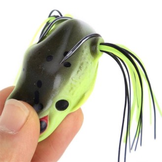 Frog Soft Bait Topwater Fishing Crank Bait Artificial Soft Lure Tube Lure 2 Hooks Predatory Fish Frog Soft Bait Topwater Fishing Crank Bait Artificial Soft Lure Tube Lure 2 Hooks Predatory Fish
