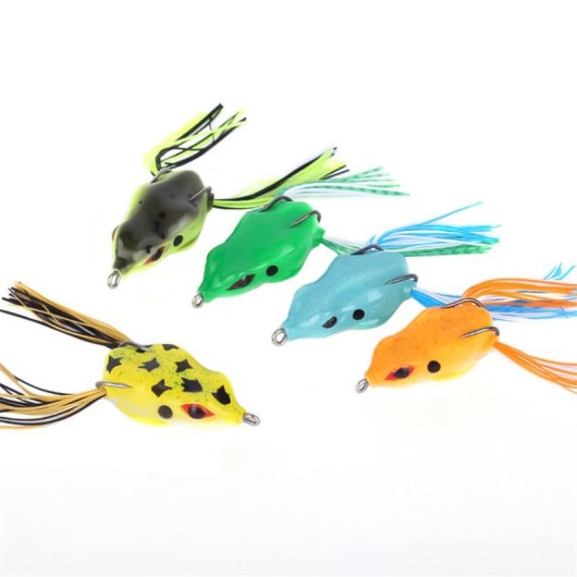 Frog Soft Bait Topwater Fishing Crank Bait Artificial Soft Lure Tube Lure 2 Hooks Predatory Fish Frog Soft Bait Topwater Fishing Crank Bait Artificial Soft Lure Tube Lure 2 Hooks Predatory Fish