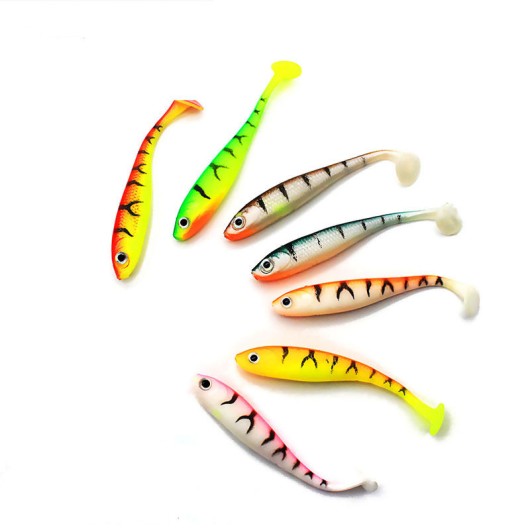 Soft Lures 70mm T Tail Wobbler Fishing Lure Soft Lures 70mm T Tail Wobbler Fishing Lure