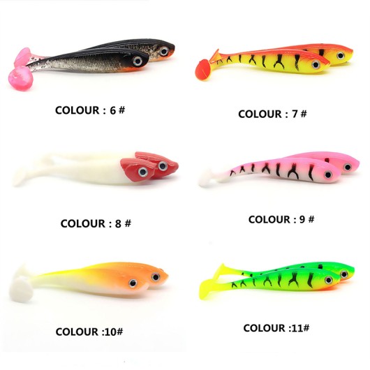 Soft Lures 70mm T Tail Wobbler Fishing Lure Soft Lures 70mm T Tail Wobbler Fishing Lure