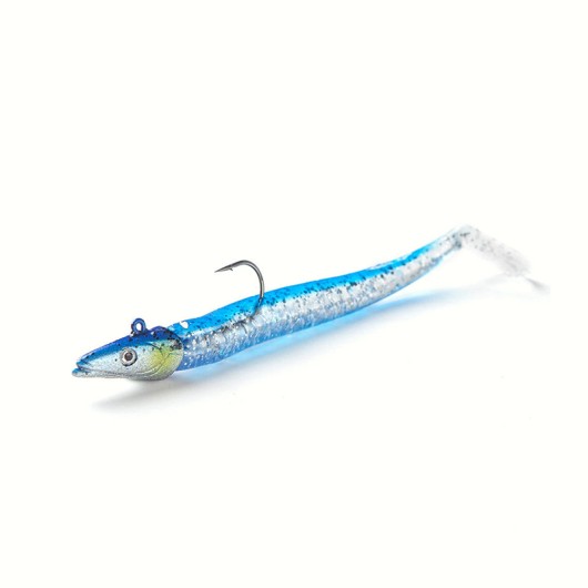 Luminous Soft Fishing Lure With Jig Head Hook T Tail Sinking Jigging Lure