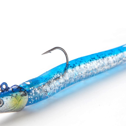 Luminous Soft Fishing Lure With Jig Head Hook T Tail Sinking Jigging Lure Luminous Soft Fishing Lure With Jig Head Hook T Tail Sinking Jigging Lure