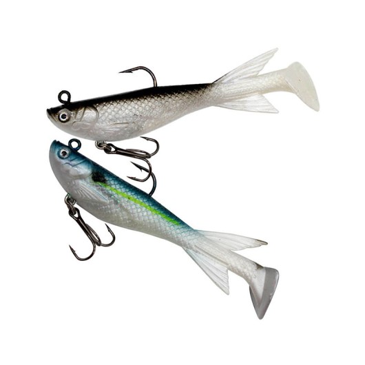 10cm15g Lead Lure Artificial Soft Bait With Wing And Double Hook Long Shot Swimbait
