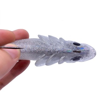 195mm 95g Soft Plastic T-Tail Lure 3D Eyes Lead Head Soft Bait 195mm 95g Soft Plastic T-Tail Lure 3D Eyes Lead Head Soft Bait