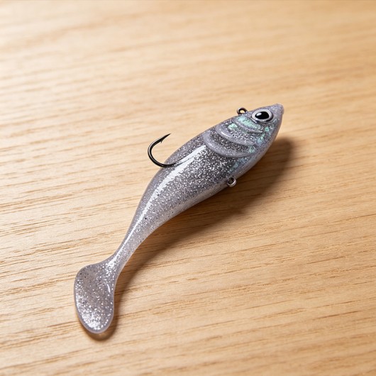 195mm 95g Soft Plastic T-Tail Lure 3D Eyes Lead Head Soft Bait