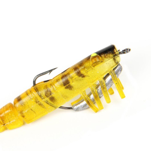 Soft Jointed Shrimp Bait with Lead Hook, Realistic Lure Soft Jointed Shrimp Bait with Lead Hook, Realistic Lure