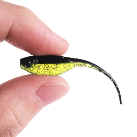 Mini Tadpole Lure Artificial Soft Bait Double Color Needle Tail Shad Bait Mini Tadpole Lure Artificial Soft Bait Double Color Needle Tail Shad Bait