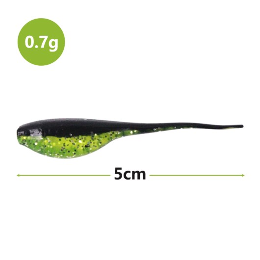 Mini Tadpole Lure Artificial Soft Bait Double Color Needle Tail Shad Bait Mini Tadpole Lure Artificial Soft Bait Double Color Needle Tail Shad Bait