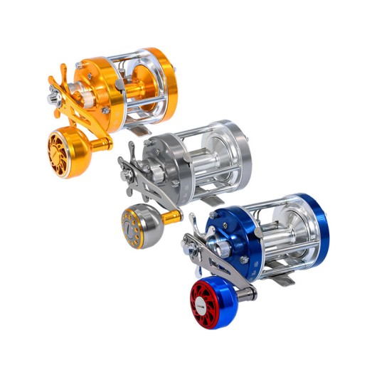 Sea Fishing Explosion Proof Alarm Metal Drum Single Handle Slow Casting Reel Sea Fishing Explosion Proof Alarm Metal Drum Single Handle Slow Casting Reel