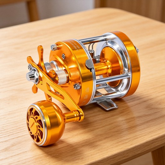 Sea Fishing Explosion Proof Alarm Metal Drum Single Handle Slow Casting Reel Sea Fishing Explosion Proof Alarm Metal Drum Single Handle Slow Casting Reel