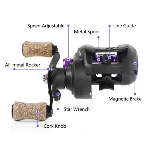 Baitcasting Sea Fishing Reel Metal Spool 6.5:1 Saltwater Baitcasting Fishing Reel Baitcasting Sea Fishing Reel Metal Spool 6.5:1 Saltwater Baitcasting Fishing Reel