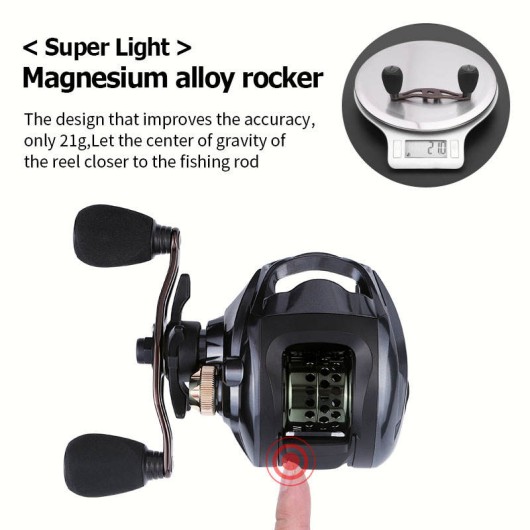Right-Hand LB Baitcasting Universal Reel with 10kg Magnetic Brake Right-Hand LB Baitcasting Universal Reel with 10kg Magnetic Brake