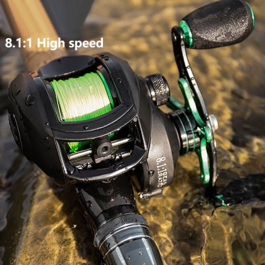 Metal Ball Handle Spool Bait Casting Reel BS2000 8.1:1 Gear Ratio Metal Ball Handle Spool Bait Casting Reel BS2000 8.1:1 Gear Ratio