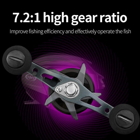 Baitcasting Reel AM2000 7.2:1 Gear Ratio 8kg Max Drag Neodymium Magnet Saltwater Fishing Reel Baitcasting Reel AM2000 7.2:1 Gear Ratio 8kg Max Drag Neodymium Magnet Saltwater Fishing Reel