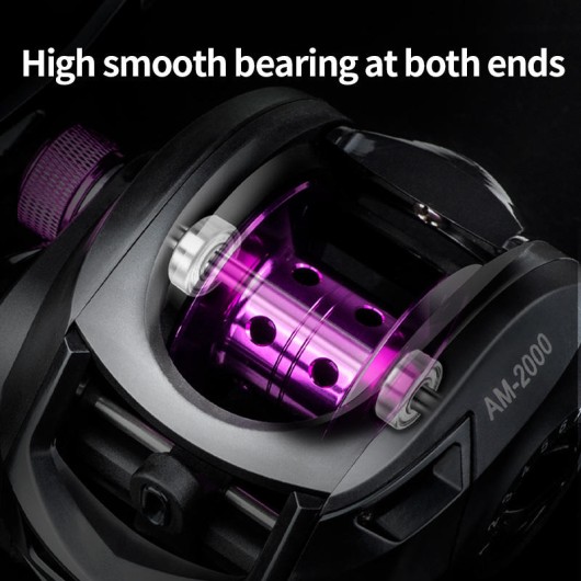 Baitcasting Reel AM2000 7.2:1 Gear Ratio 8kg Max Drag Neodymium Magnet Saltwater Fishing Reel Baitcasting Reel AM2000 7.2:1 Gear Ratio 8kg Max Drag Neodymium Magnet Saltwater Fishing Reel