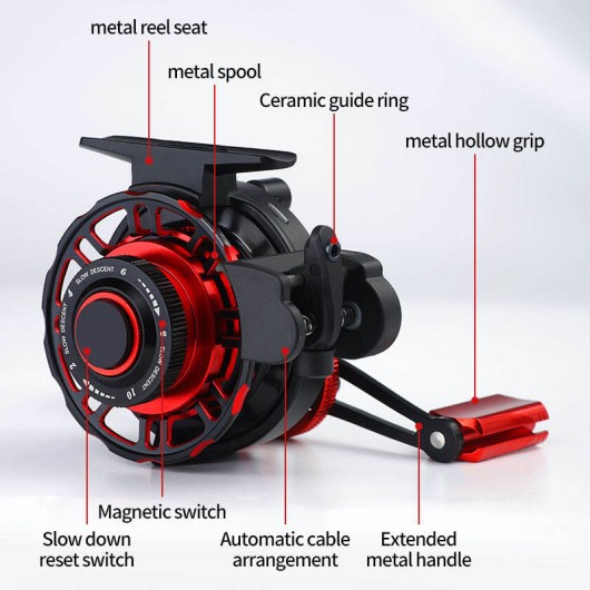 Fly Fishing Reel 3.6:1 Gear Ratio Metal Body Lightweight Fly Fishing Reel 3.6:1 Gear Ratio Metal Body Lightweight