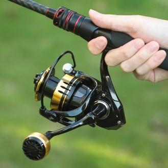 Spinning Reel with Metal Spherical Handle — 8kg Max Drag Fishing Reel Spinning Reel with Metal Spherical Handle — 8kg Max Drag Fishing Reel