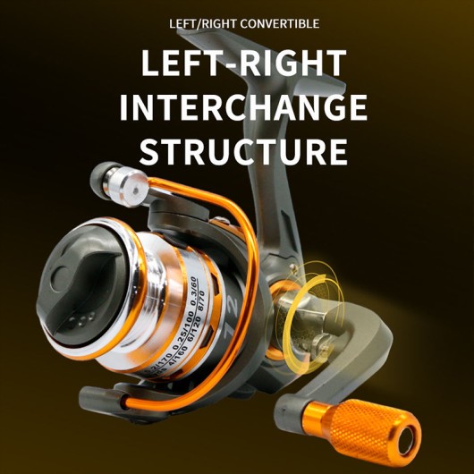 Left-Handed Micro Freshwater Spinning Reel — Dual-Speed System Left-Handed Micro Freshwater Spinning Reel — Dual-Speed System