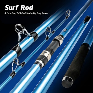 Carbon Fiber Surf Fishing Rod 4.2m Long Cast Sea Rod Carbon Fiber Surf Fishing Rod 4.2m Long Cast Sea Rod