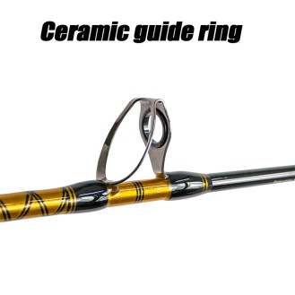 Spinning Sea Fishing Rod Handle Boat Rod Metal Reel Seat Ceramic Guide