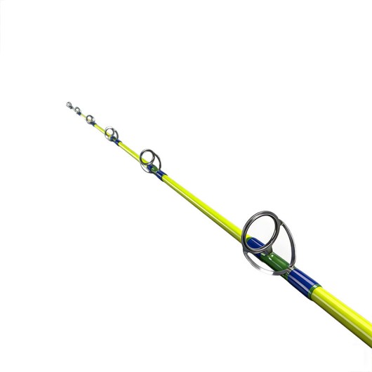 Fiber Glass 2.13m Luminous Fishing Rod 2 Sections Casting Spinning Rod Fiber Glass 2.13m Luminous Fishing Rod 2 Sections Casting Spinning Rod