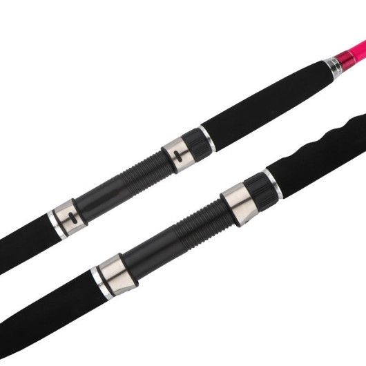 Carbon Fiber Sea Fishing Boat Rod Pink Stainless Steel Guide Ring Carbon Fiber Sea Fishing Boat Rod Pink Stainless Steel Guide Ring