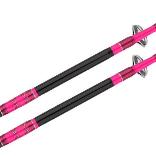 Carbon Fiber Sea Fishing Boat Rod Pink Stainless Steel Guide Ring Carbon Fiber Sea Fishing Boat Rod Pink Stainless Steel Guide Ring